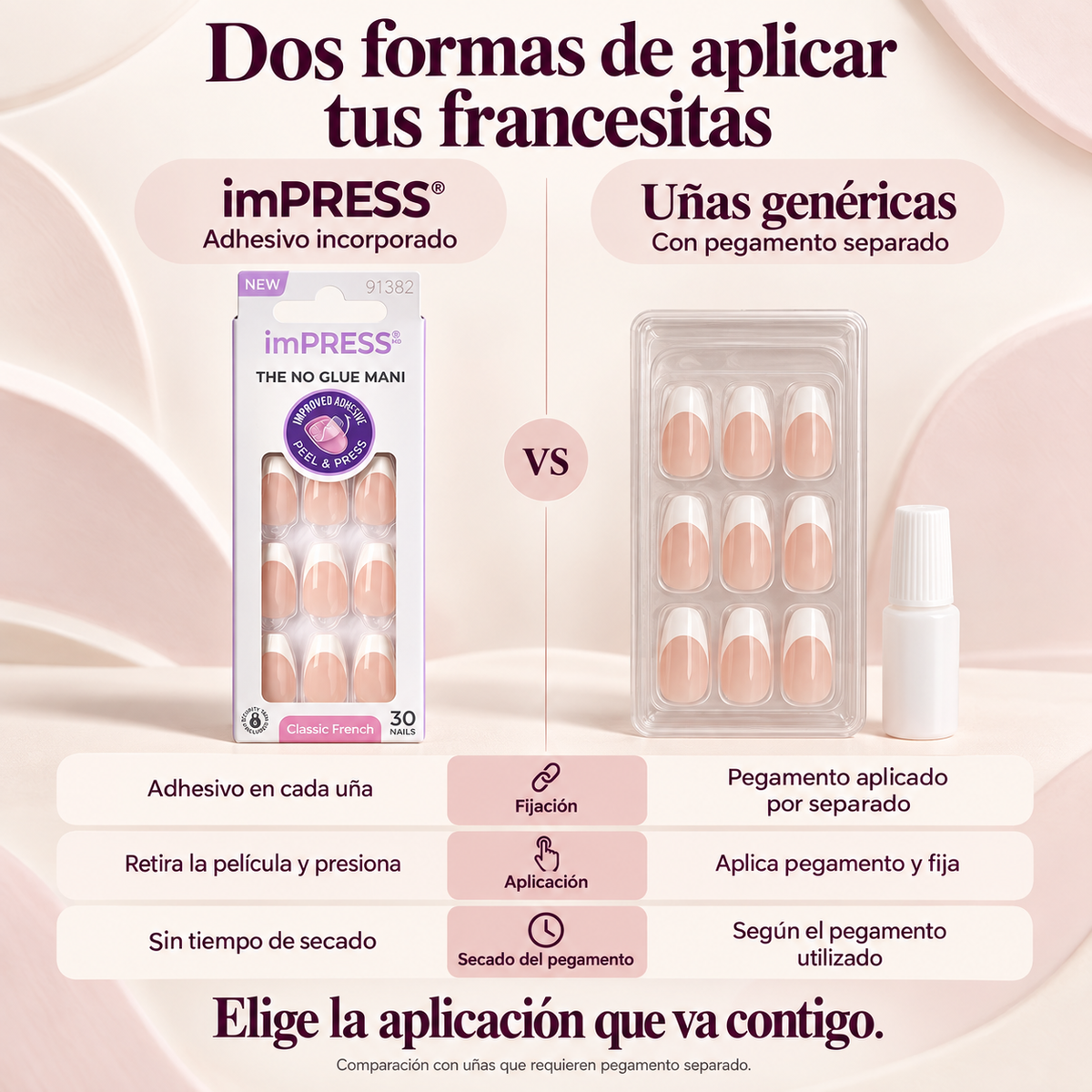 Uñas Press-On imPRESS Francesitas | Un pequeño mimo para tus manos